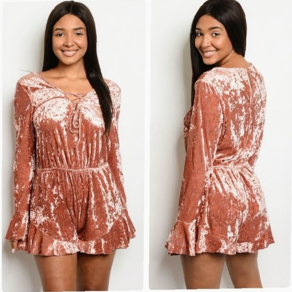 Velvety romper